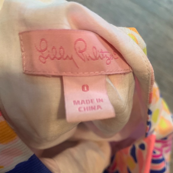 Size 0 Lilly Pulitzer tie back dress - Picture 4 of 5